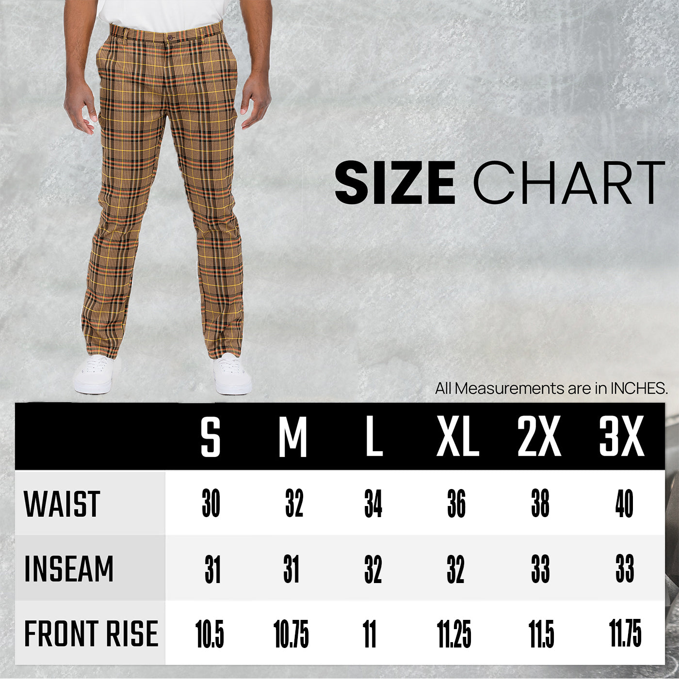 Plaid Slim Fit Trouser Pants SR012