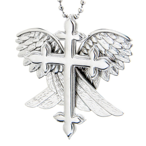 Redemption - Cross with Wings Necklace
